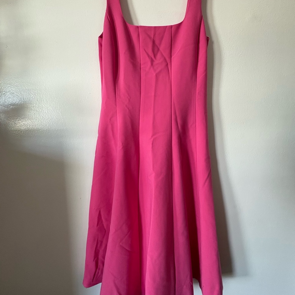 Ann Taylor Vibrant Pink Midi Dress